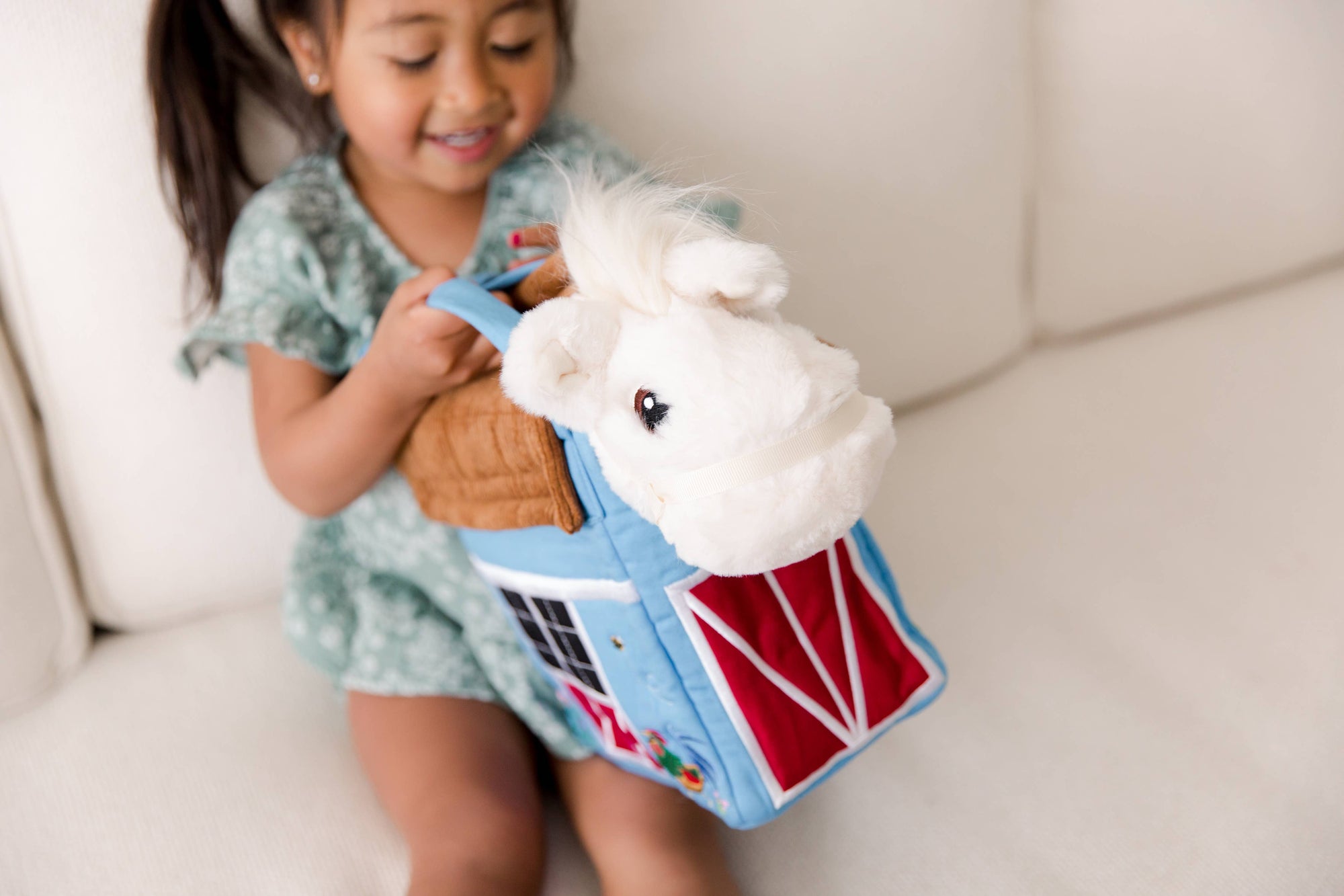 Piccoli Horses - BAG- BLUE BARN