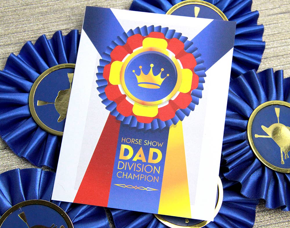 Hunt Seat Paper Co. - Horse Show Dad Equestrian Horse Greeting Card