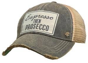 Vintage Life - Espresso Then Prosecco Trucker Hat Baseball Cap - Exceptional Equestrian