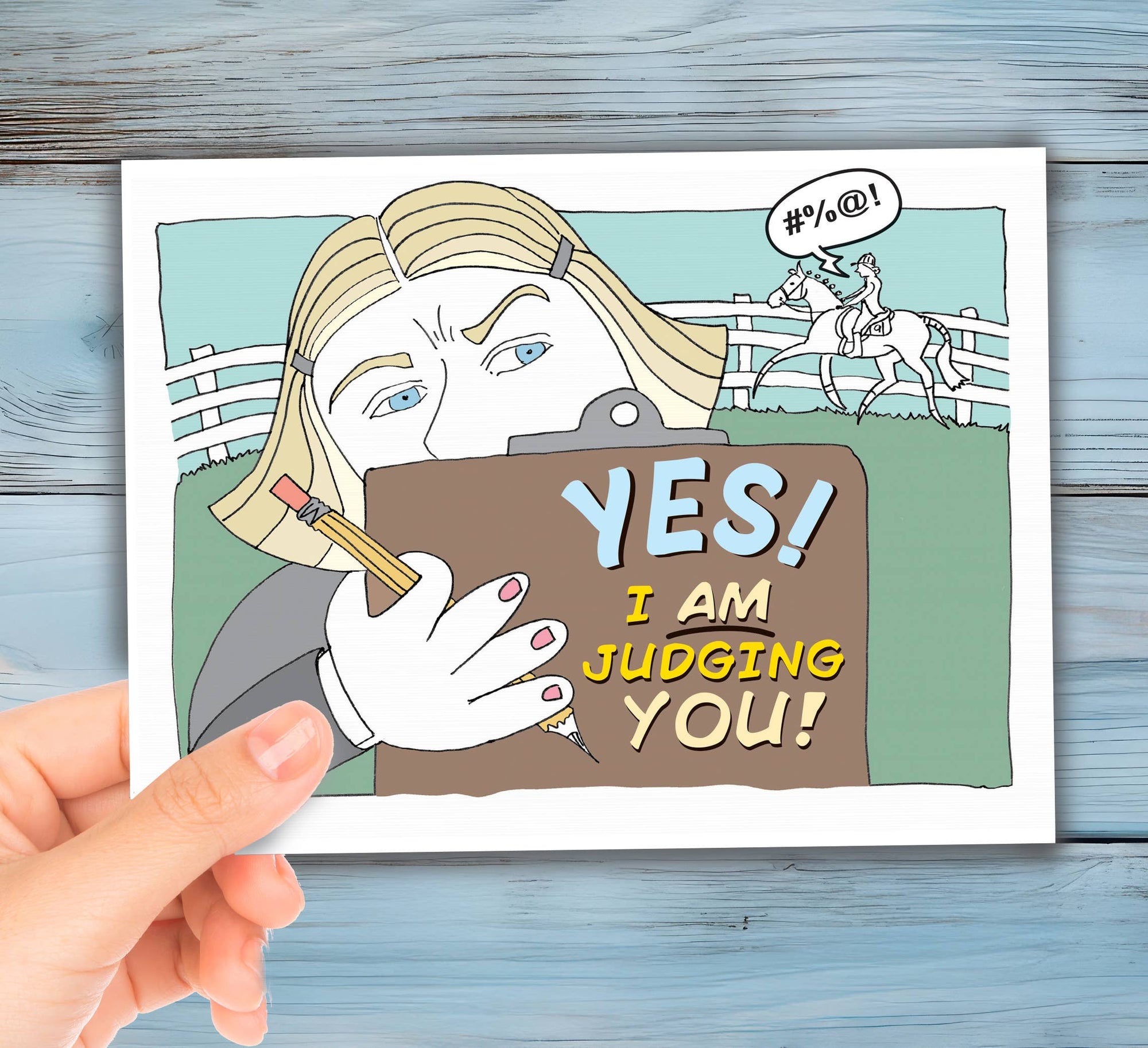 Horse Hollow Press - Horse Greeting Birthday Card / Yes I AM.. / Cursing & Crass