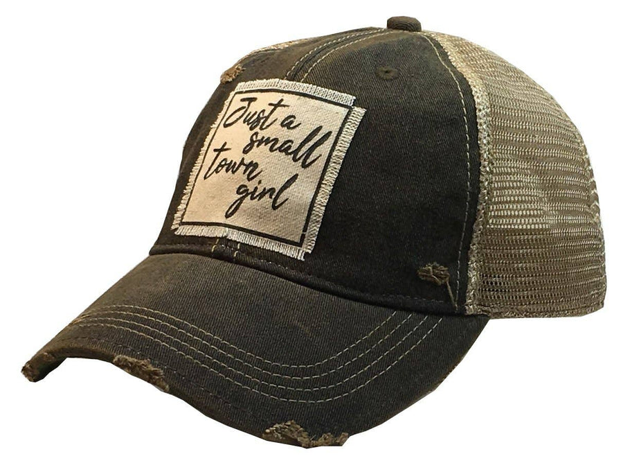 Vintage Life - Just A Small Town Girl Distressed Trucker Cap