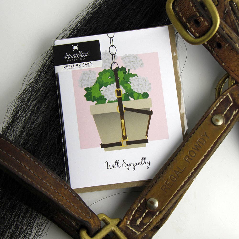 Hunt Seat Paper Co. - With Sympathy - Horse Grief Card - Exceptional Equestrian