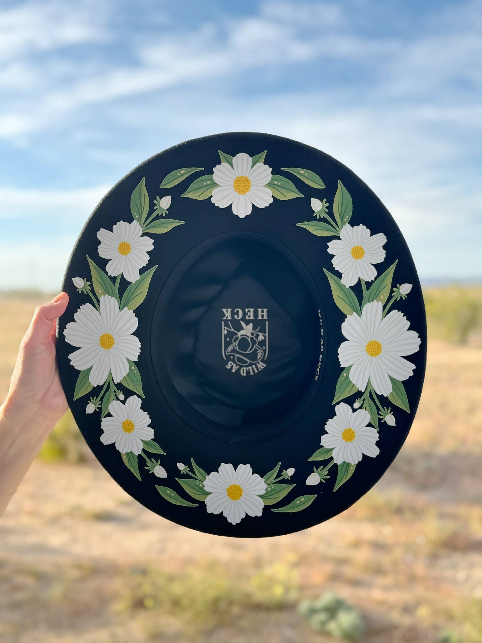 Wild as Heck - The Heather Hat (rancher hat, unique hat, women artist) - Exceptional Equestrian