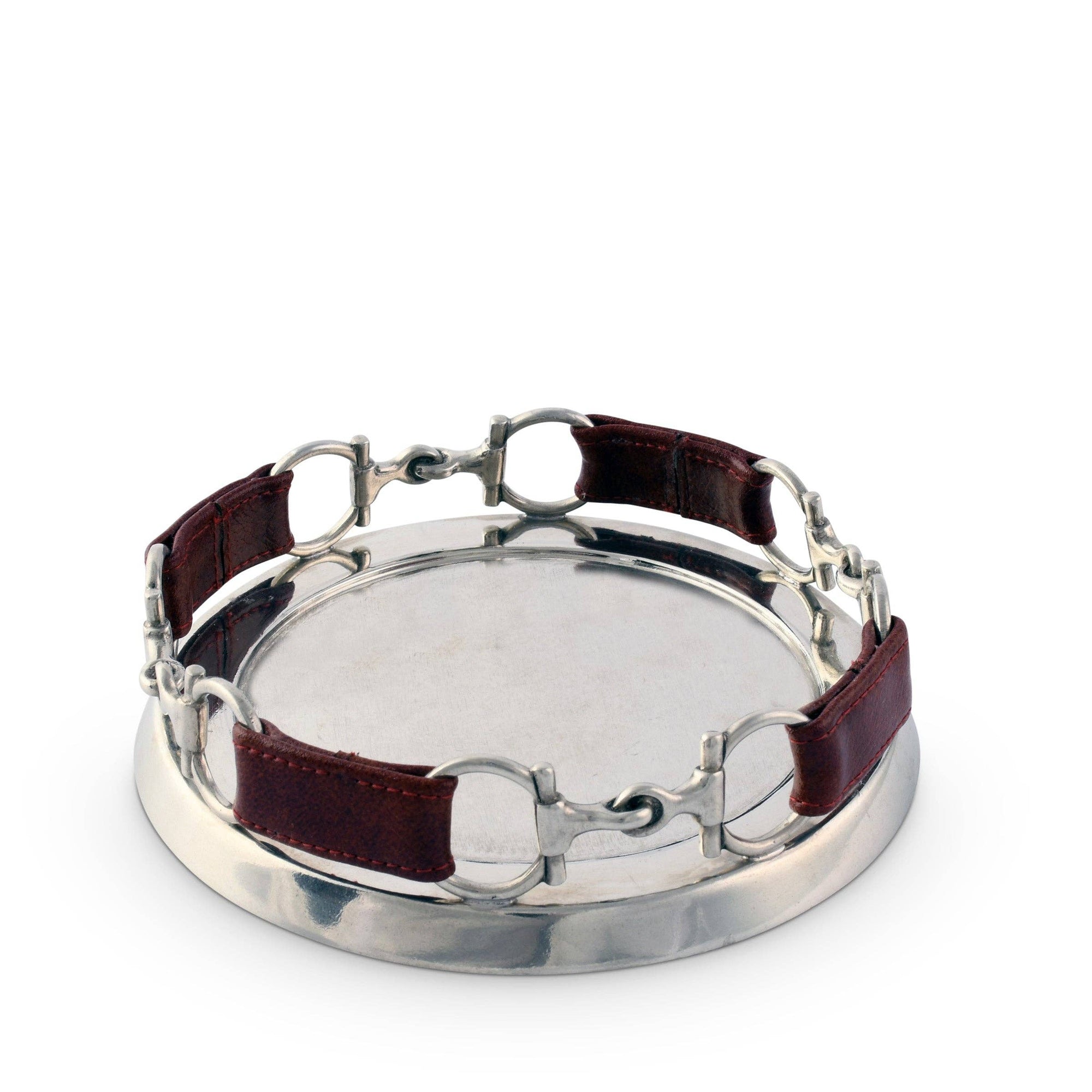 Vagabond House - Equestrian Horse Bit Leather Wine Coaster - Exceptional Equestrian