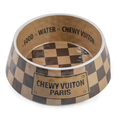 Haute Diggity Dog - Checker Chewy Vuiton Bowl - 3 Sizes!! Dog Bowls