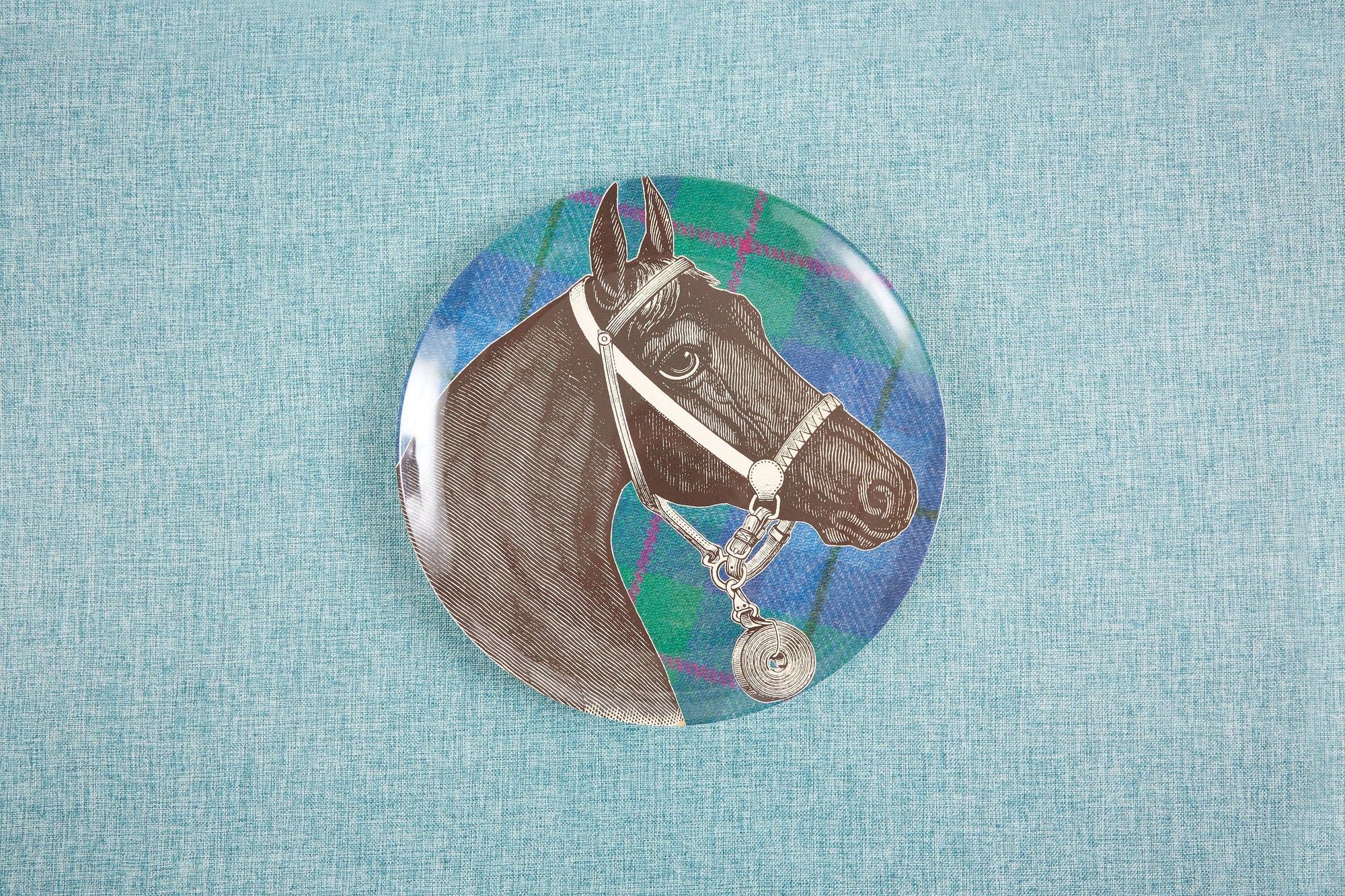 THOMASPAUL - EQUUS TWEED ROUND TRAY 