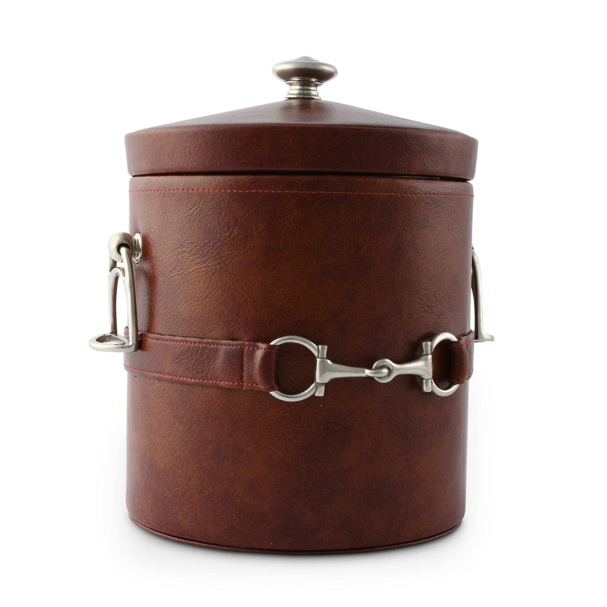 Vagabond House - Equestrian Horse Bit Leather Ice Bucket - Exceptional Equestrian