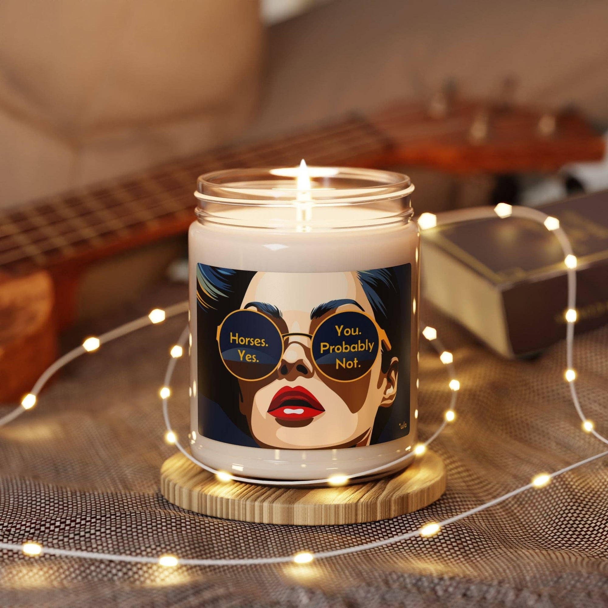 un.sus.tain.a.ble apparel - Scented Soy Candle, 9oz - Horses. Yes.