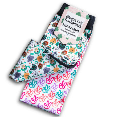 Dreamers & Schemers Deck the Paws Pair & A Spare Socks