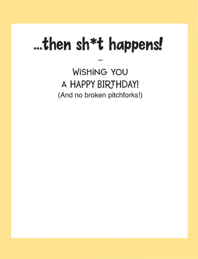 Horse Hollow Press - Horse Greeting Birthday Card / I wasn't going to drink but..