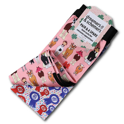Dreamers & Schemers Youth Pair & a Spare Socks - New Designs!