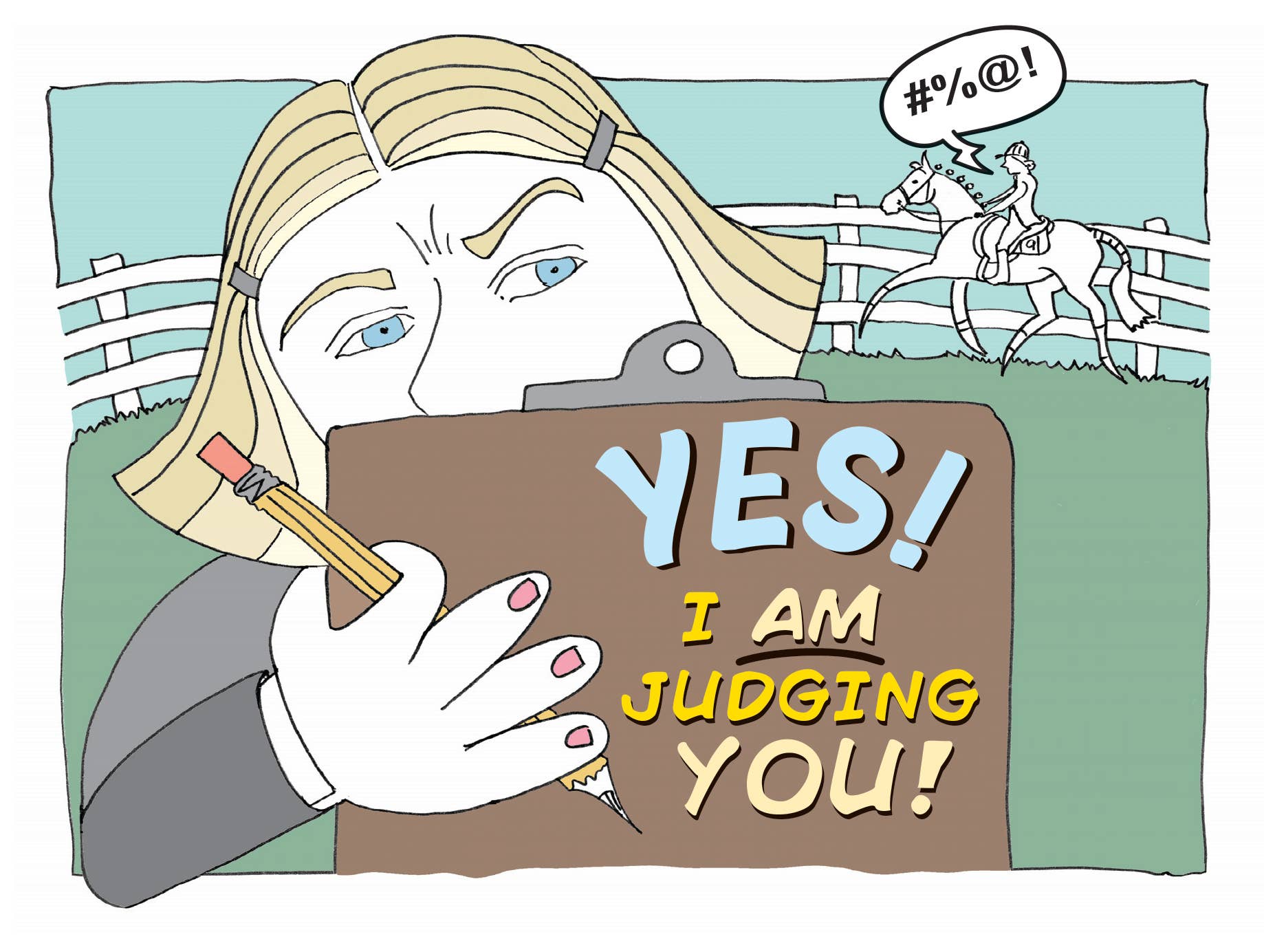 Horse Hollow Press - Horse Greeting Birthday Card / Yes I AM.. / Cursing & Crass