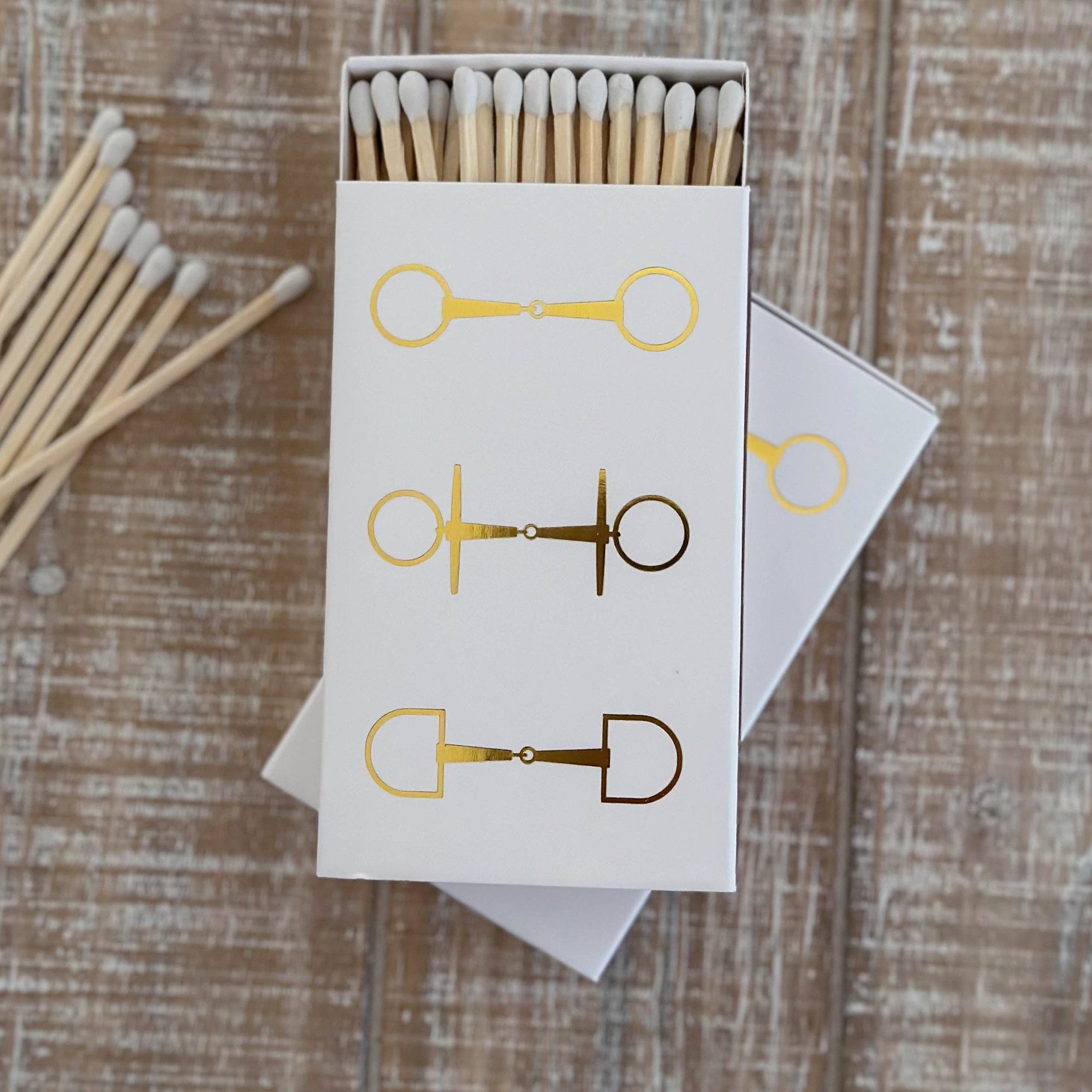 Stable Style - White Oversized Horse Bit Matches