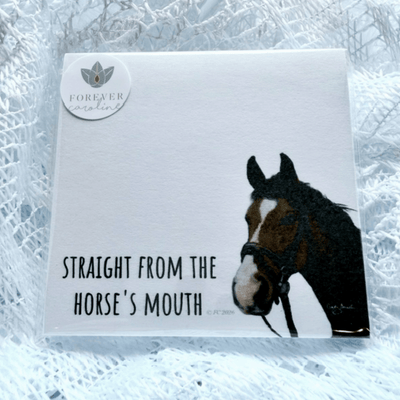 Forever Caroline - Sticky Notes w/ Horse Art & Straight From the Horse's Mouth