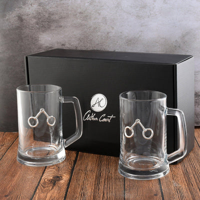 Arthur Court - Equestrian Bit Beer Mugs - Set of 2