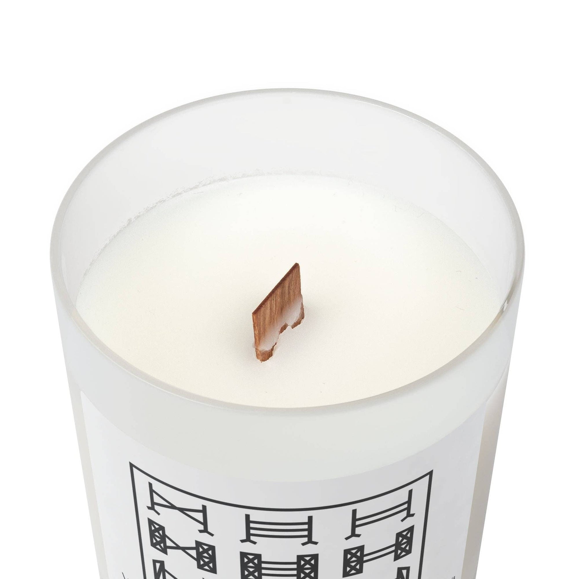 un.sus.tain.a.ble apparel - Frosted Glass Candle, 11oz - Escalated Quickly