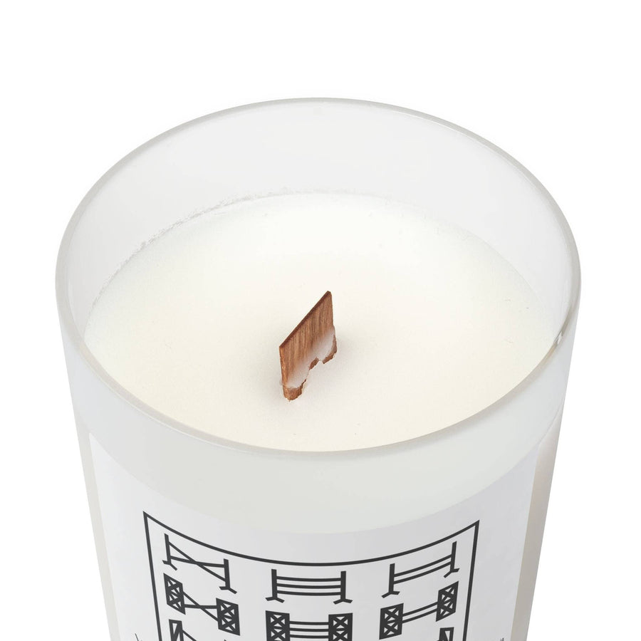un.sus.tain.a.ble apparel - Frosted Glass Candle, 11oz - Escalated Quickly
