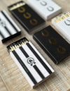 Stable Style - Oversized Black & White Striped Equestrian Matches