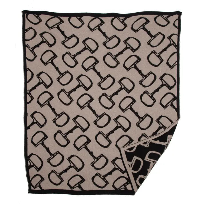 in2green - Equestrian Horse Bits Reversible Throw