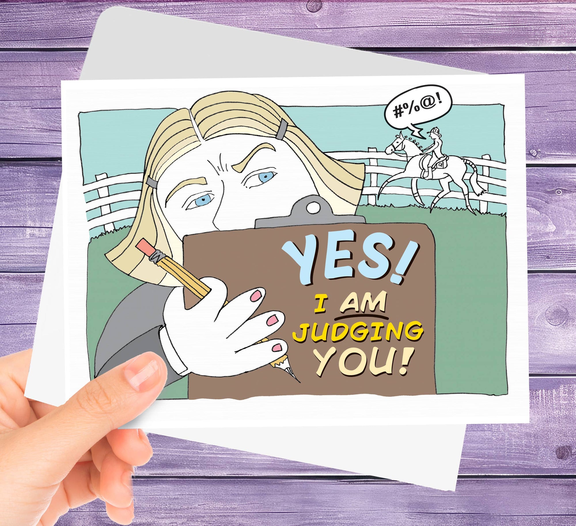 Horse Hollow Press - Horse Greeting Birthday Card / Yes I AM.. / Cursing & Crass
