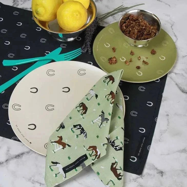 Hunt Seat Paper Co. - Lucky Side Plate - Set of Four - Exceptional Equestrian