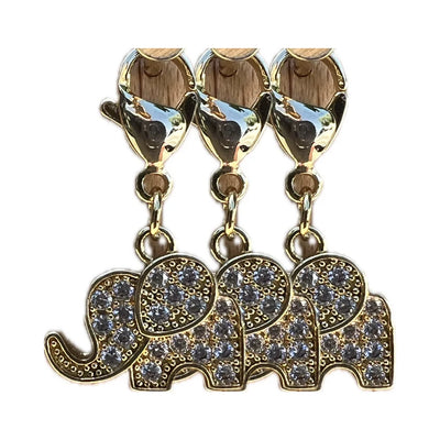 Dubois Cheval - Sparkly Elephant Braid Charm