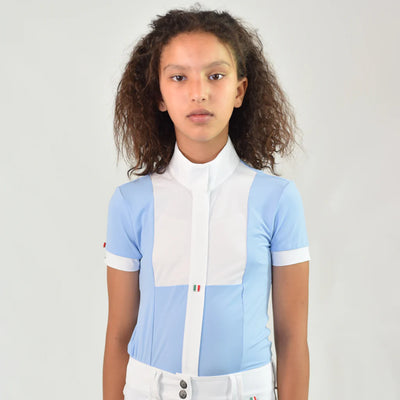 ForHorses Arietta SS Girls Show Shirt - Solids