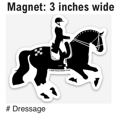 Horse Hollow Press - Horse Magnet 3": Dressage Horse - Exceptional Equestrian