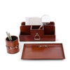 Vagabond House - Premium Genuine Leather Stirrup Desk Organizer for Office