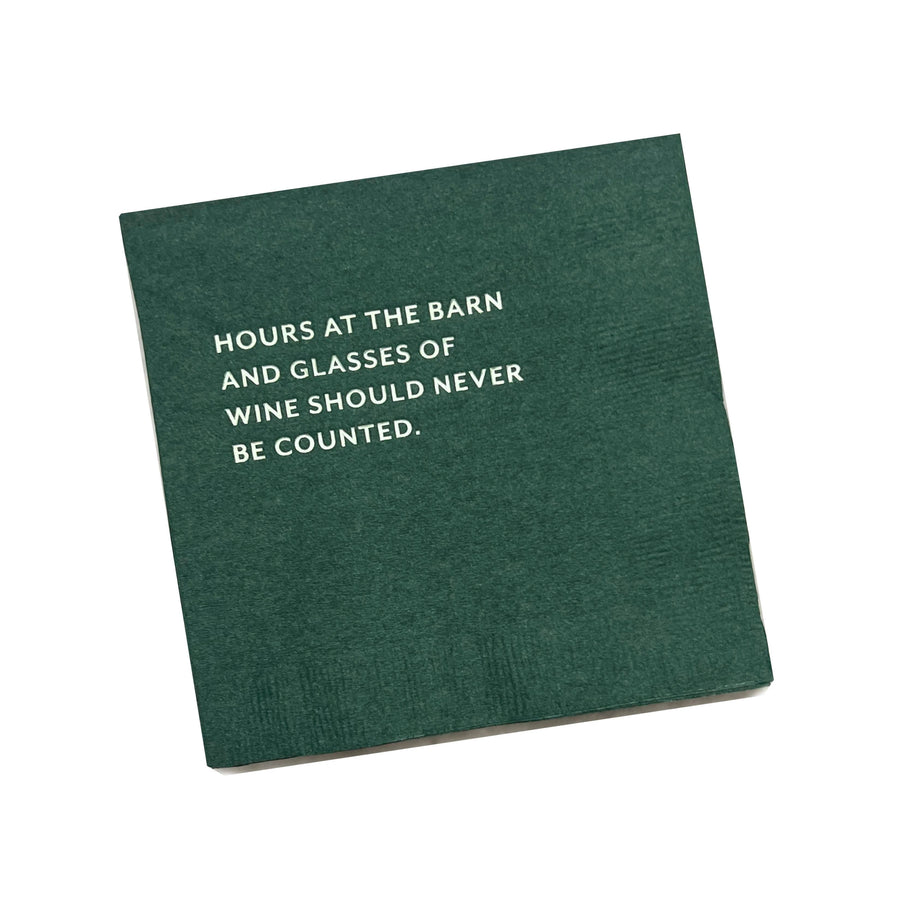 Mare Modern Goods - "Never Count" Cocktail Napkins - Exceptional Equestrian 