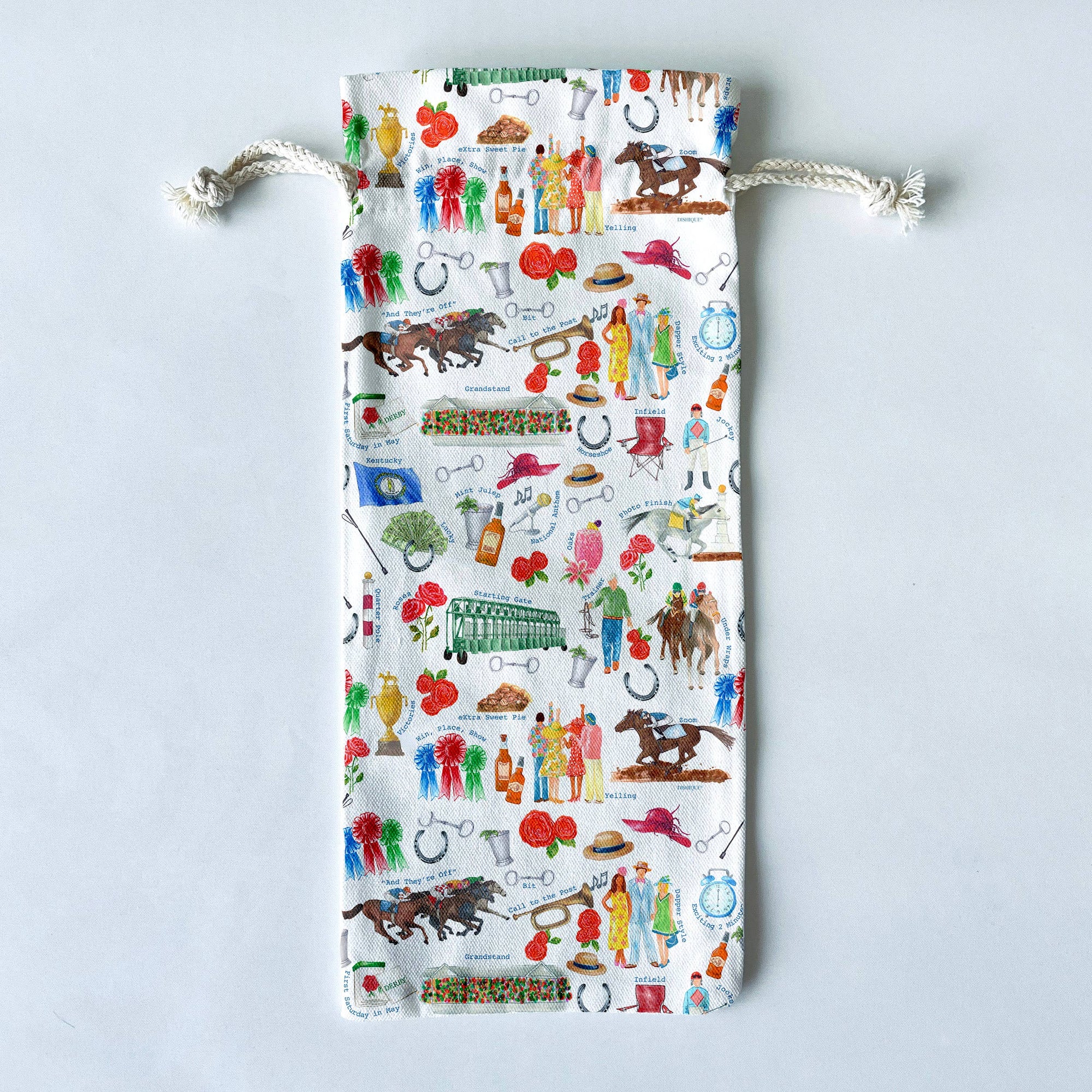 Dishique - Derby Themed Wine/Liquor Bottle Gift Bag