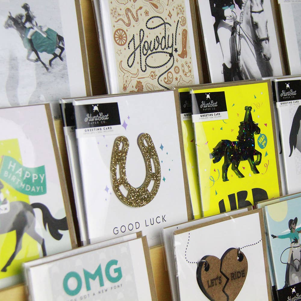 Hunt Seat Paper Co. - Howdy Western Horse Equestrian Greeting Card