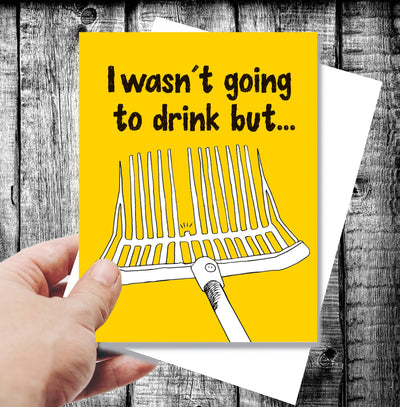 Horse Hollow Press - Horse Greeting Birthday Card / I wasn't going to drink but..