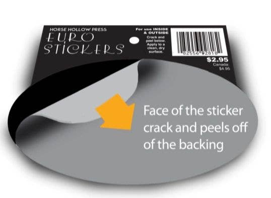 Horse Hollow Press - Oval Equestrian Horse Sticker / Dressage / WATERPROOF