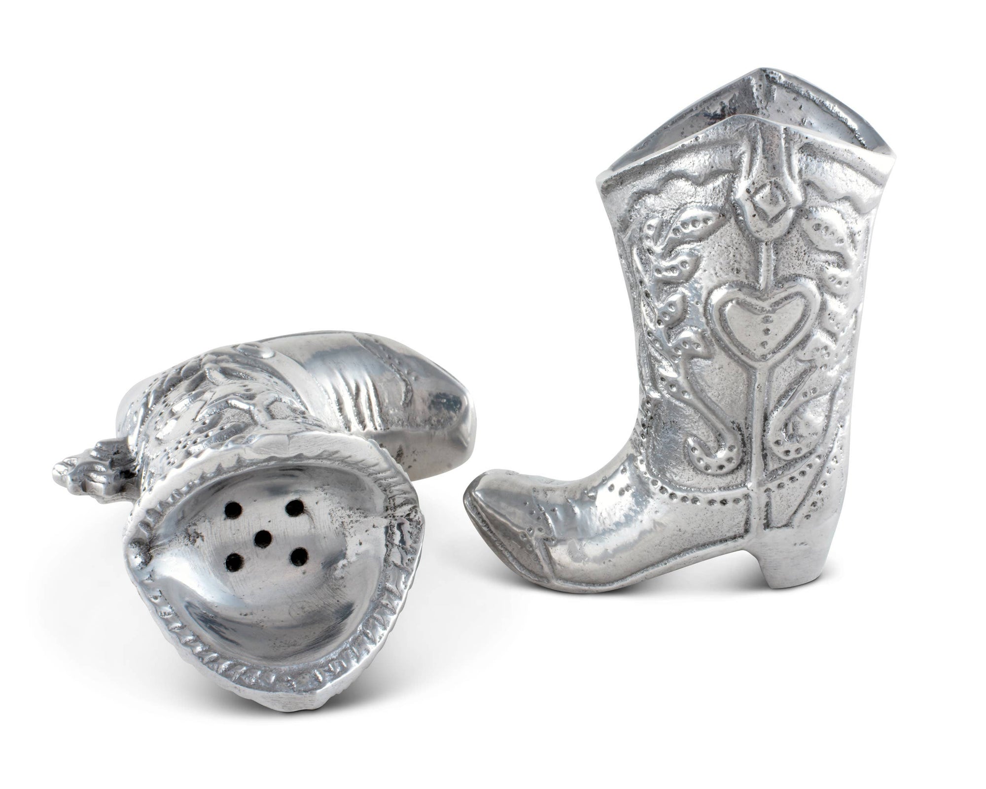 Arthur Court - Cowboy Boot Salt and Pepper Set - Exceptional Equestrian