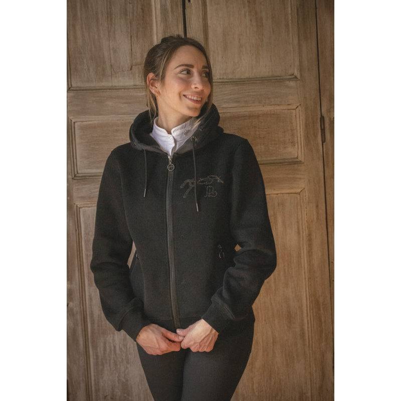 Penelope - Fluore Sweatshirt - Black - Exceptional Equestrian