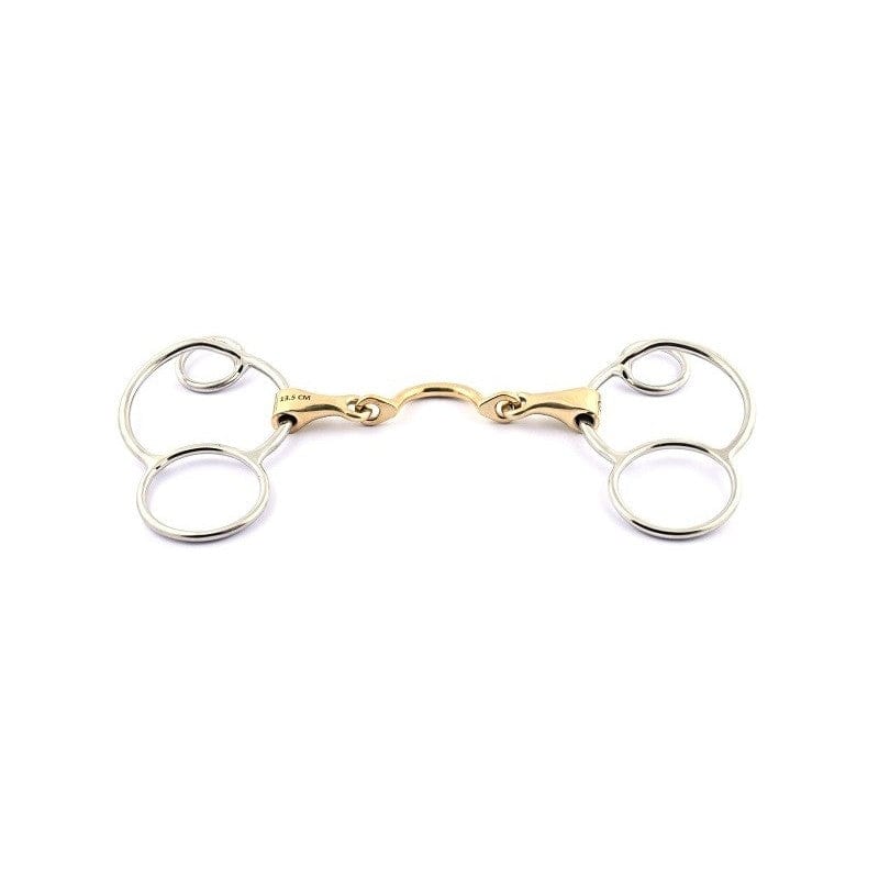 Jump'In French mouth German 3 ring bit with high port