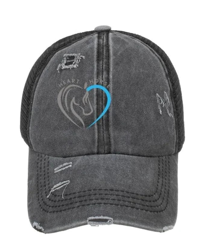Heart Horse Distressed Trucker Hat - Exceptional Equestrian