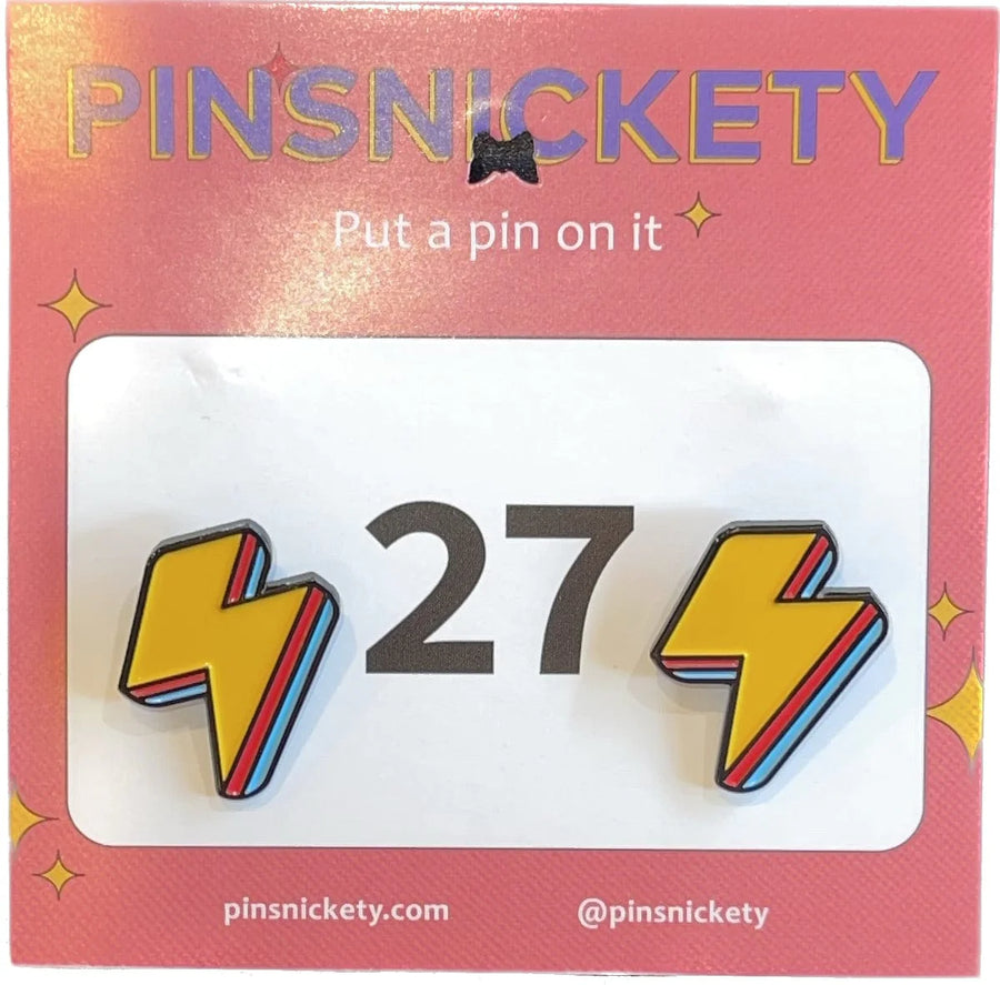 Pinsnickety - Lightning Bolts - Electric Yellow