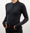 Kismet - “Maeve” Schooling Shirt Mock Neck UV with Thumbhole - Exceptional Equestrian