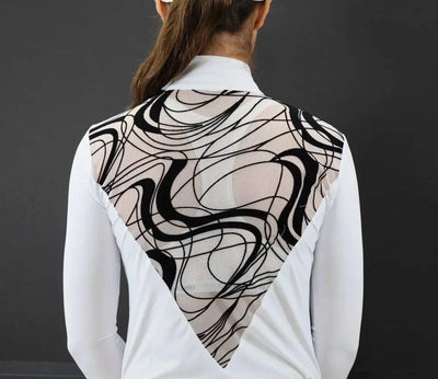 Kismet - “Kiley” Show Shirt Long Sleeve Mesh Panel - Exceptional Equestrian