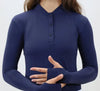 Kismet - “Maeve” Schooling Shirt Mock Neck UV with Thumbhole - Exceptional Equestrian