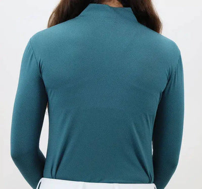 Kismet - “Maeve” Schooling Shirt Mock Neck UV with Thumbhole - Exceptional Equestrian