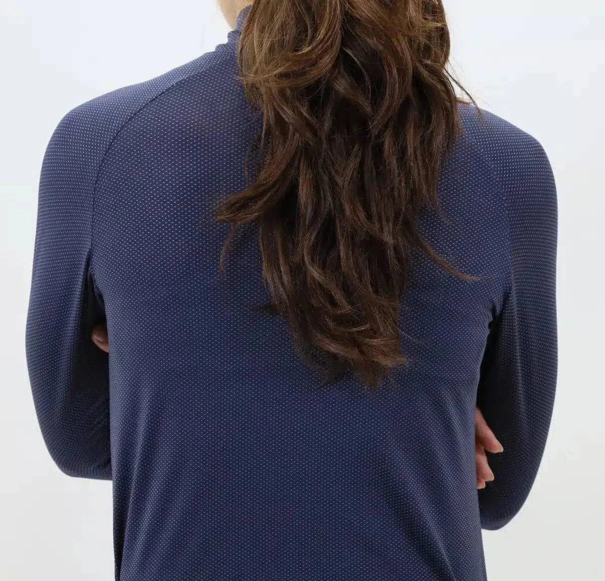 Kismet -  "Jane" Schooling Shirt Mock Collar Zipper - Exceptional Equestrian