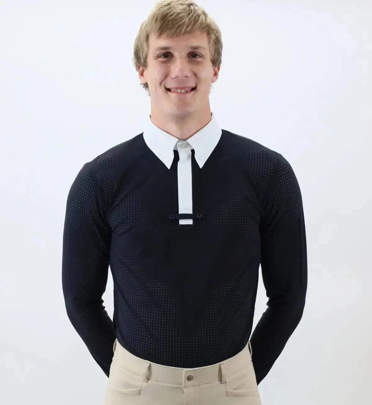 Kismet - Roby Long Sleeve Men's Perforated Show Shirt - AIRMAX - Exceptional Equestrian