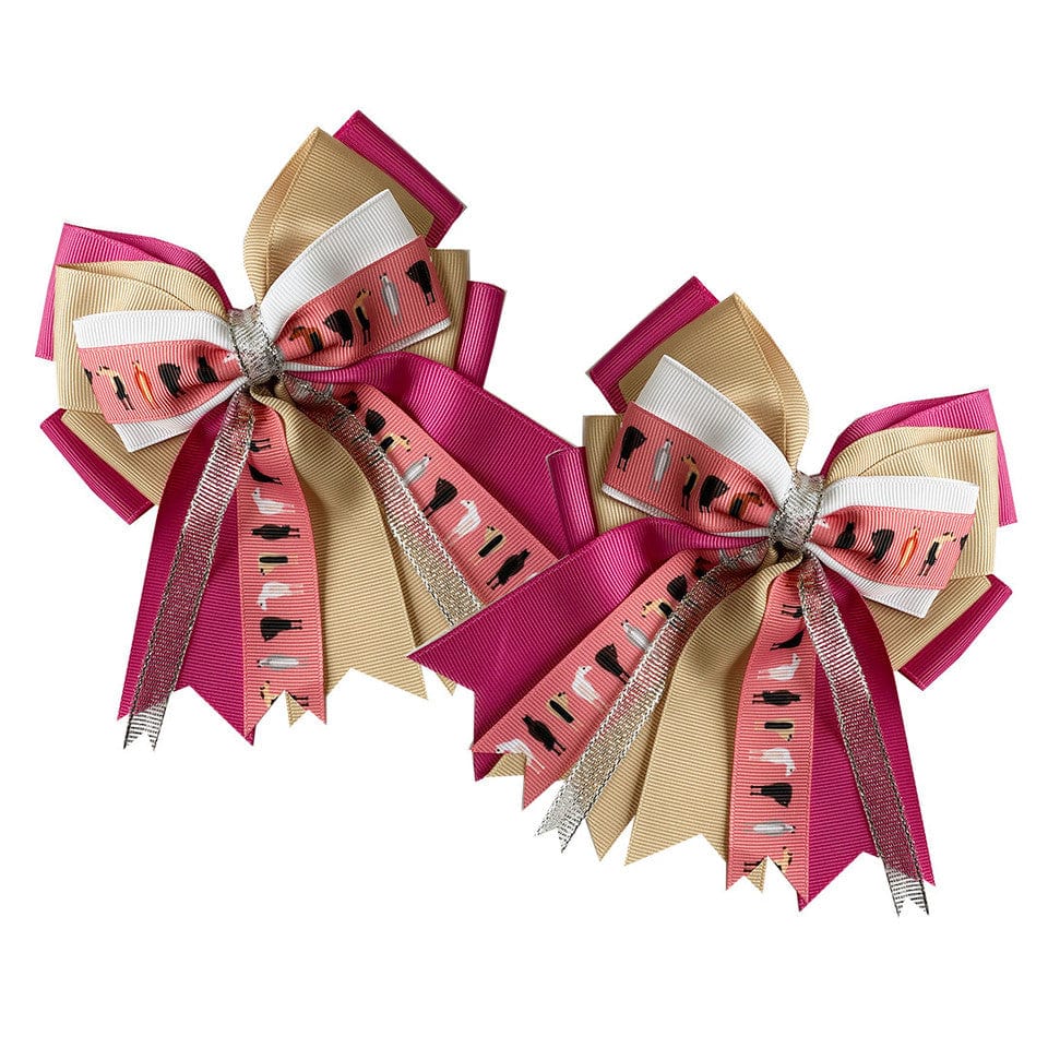 Kathryn Lily Equestrian - Pink Horse Bums Show Bow