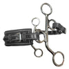 Jump'In Leather hackamore with small rectangular nose branches