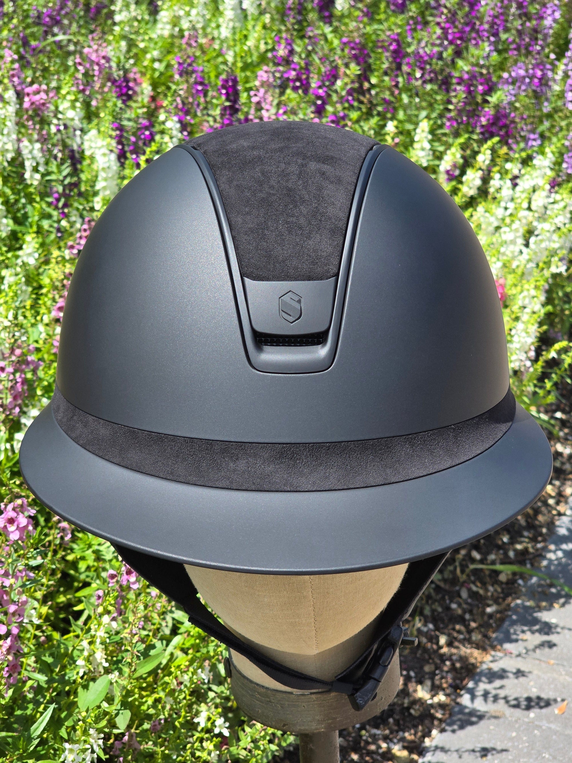 2.0 Samshield Miss Darkline Helmet w/Alcantara Top & Frontal Band