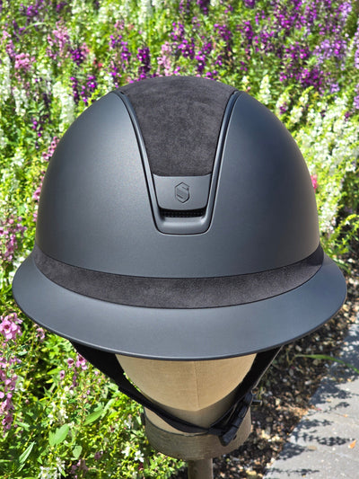 2.0 Samshield Miss Darkline Helmet w/Alcantara Top & Frontal Band