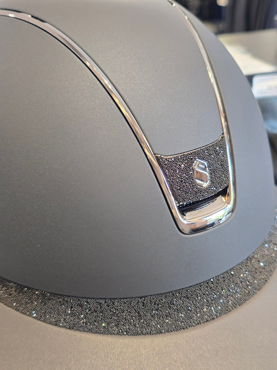 2.0 Samshield Miss Shadowmatt Black Crystal Fabric Frontal Band & Blazon